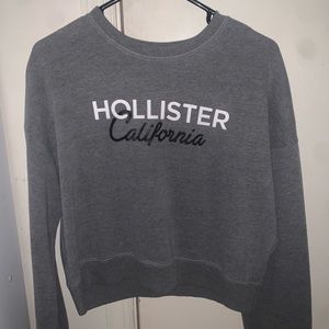 Grey Hollister Crop Top, Medium.